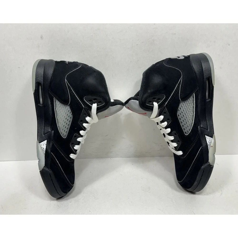 Nike Air Jordan 5 Retro OG Black Metallic Reimagined 2025 Size 4.5Y HF3976-001